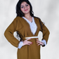 Roshan Cotton Design Label Embroidered Neck Casual Jalabiya long sleeve dress
